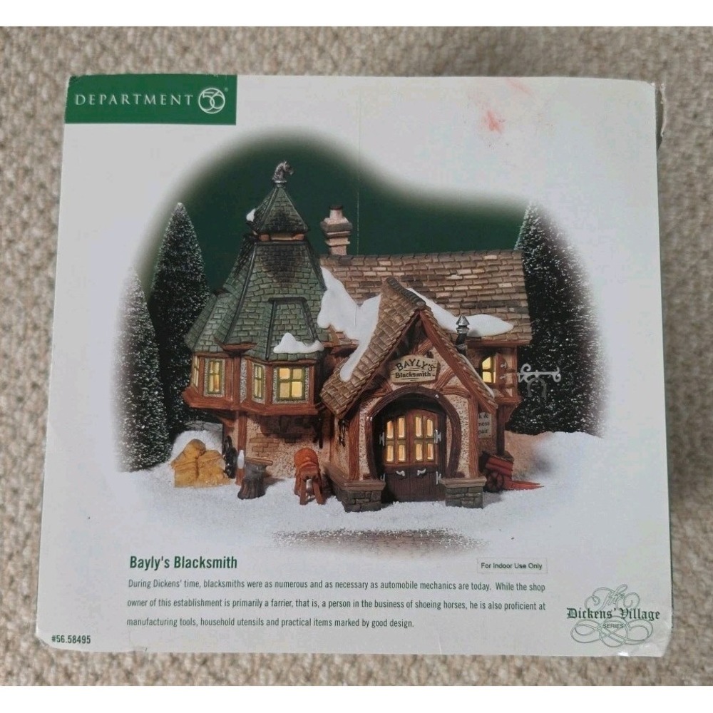 Department 56 Bayly's Blacksmith Dickens' Village Series #56.58495